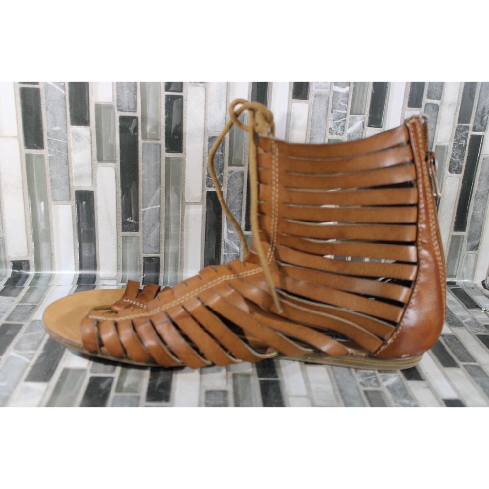 Mix No6 Roman Style‎ Leather Flat Shoes Size 7.5